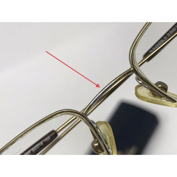 AUTHENTIC BROOKS BROTHERS BB 393 1223T TITANIUM EYEGLASSES SIZE: 50 -18-150 - Picture 11 of 12